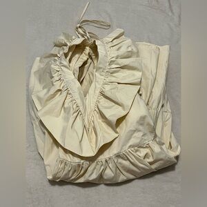 Twentyten Ruffled Tiered Butter Yellow Mini Dress